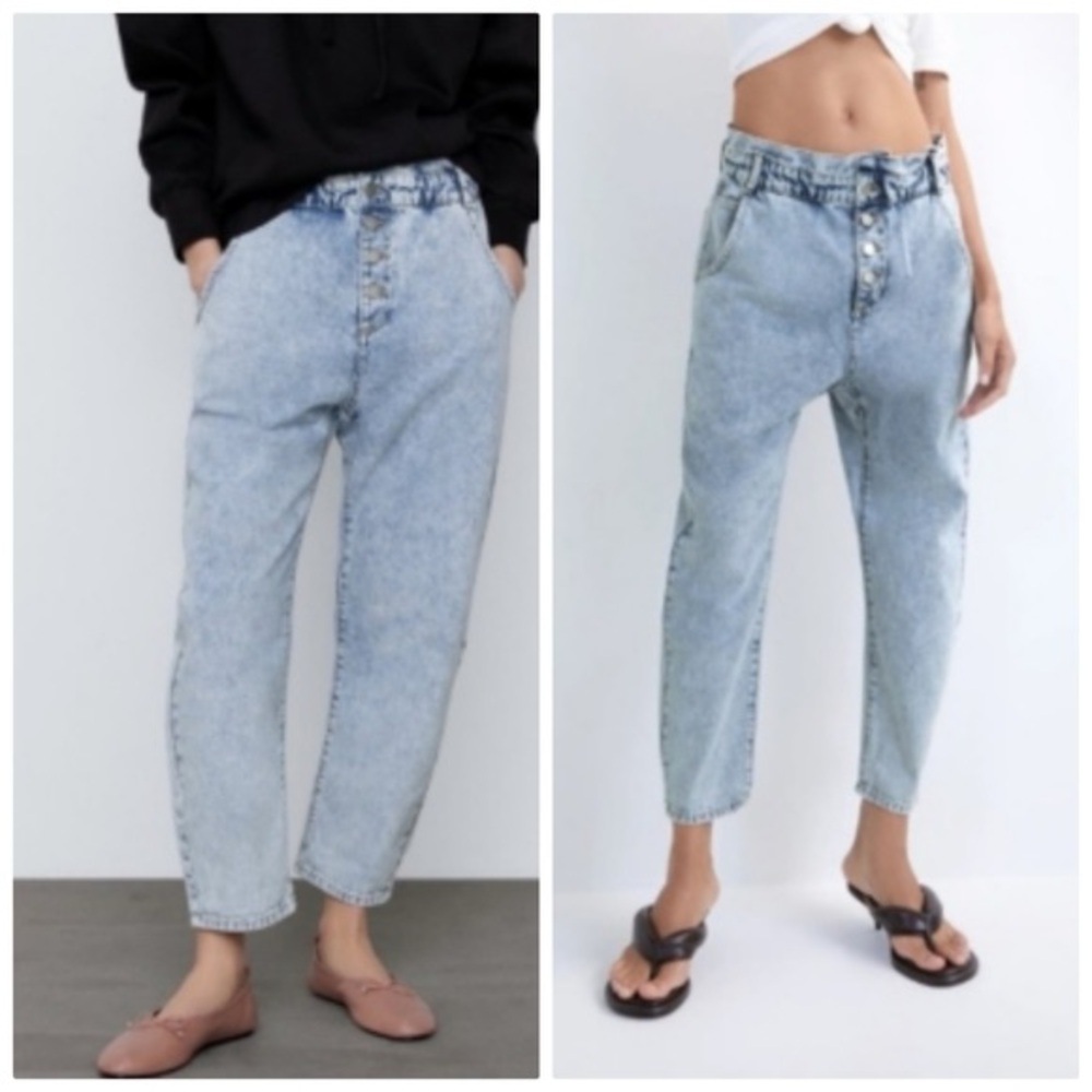 Zara Paperbag Jeans - Picture 3 of 7
